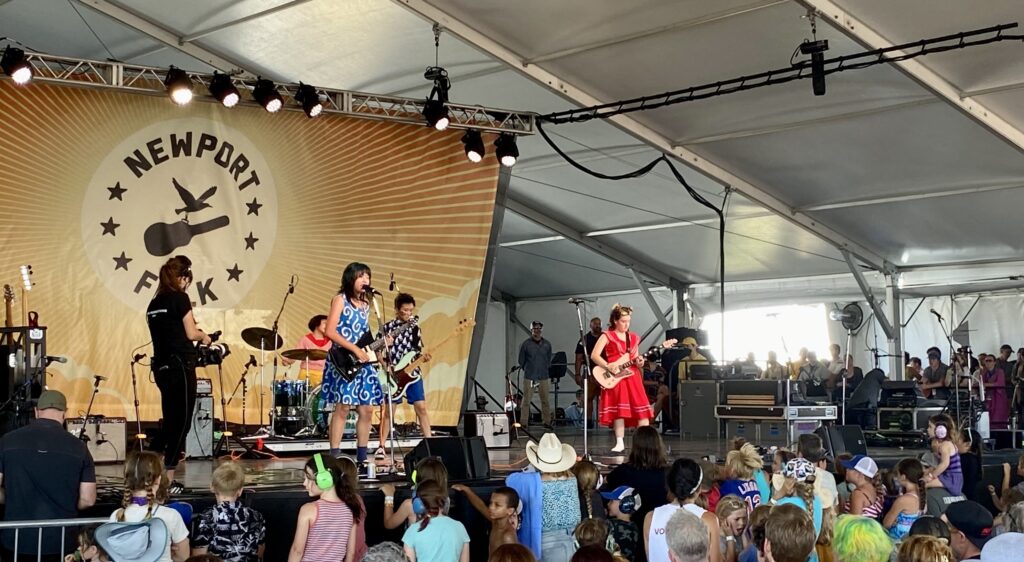 That's a photo I took of The Linda Lindas on stage at Newport Folk on July 24, 2022