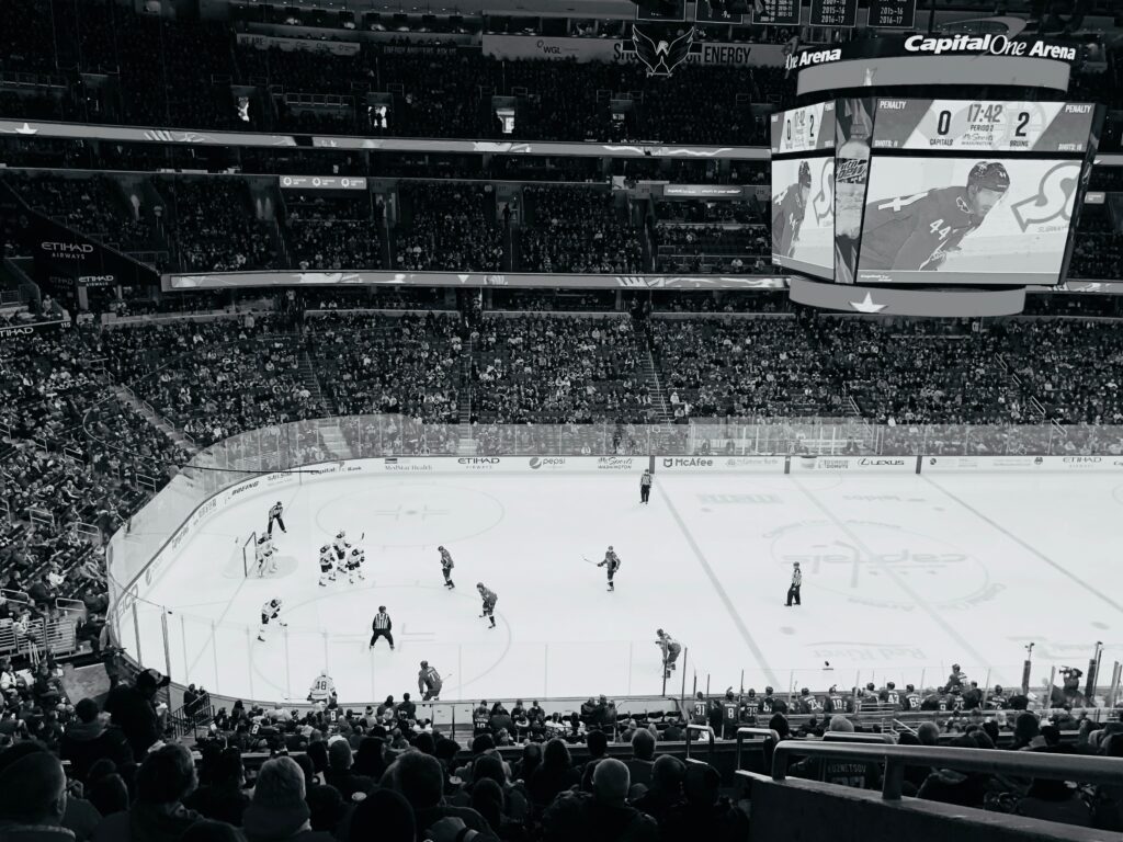 This is Capital One Arena, where the Washington Capitals play. 