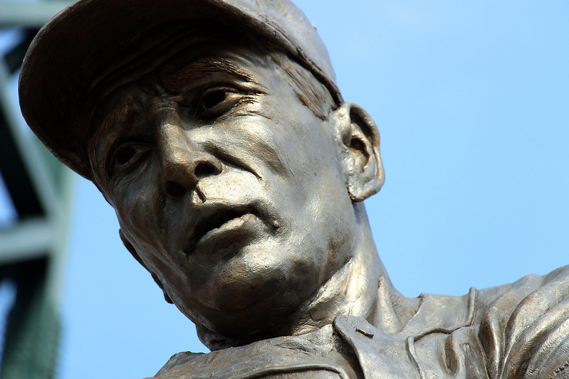 Hank Greenberg, seen in the statue of him at Detroit’s Comerica Park.